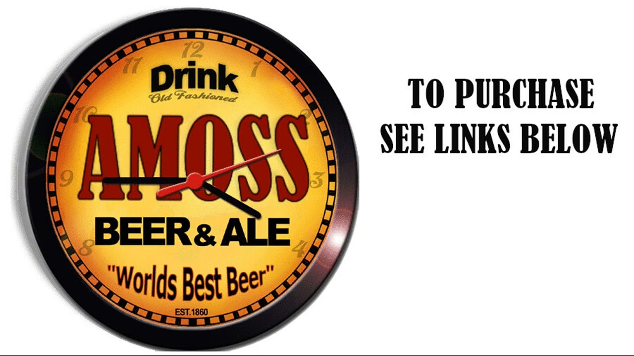 AMOSS BEER ALE WALL CLOCK