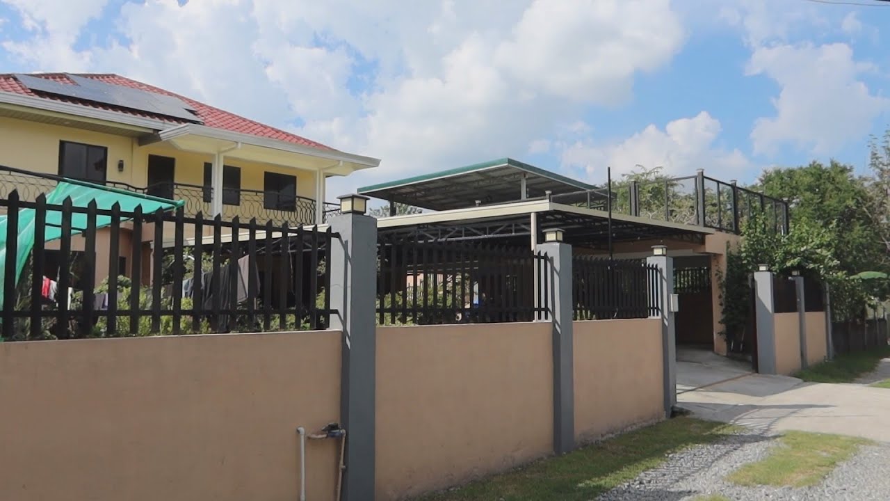 The Construction of our Driveway Shade's Complete after TYPHOON GAEMI took it out in the Philippines