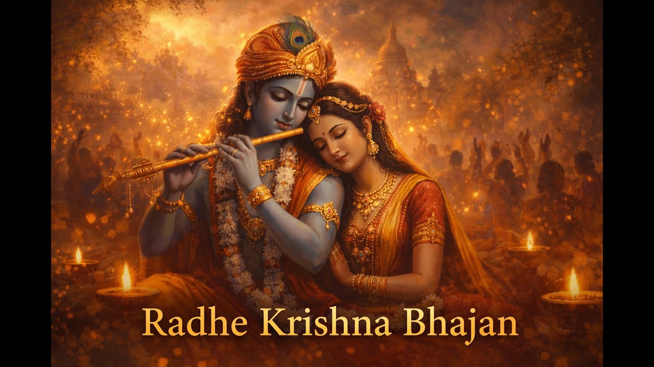 Radhe Krishna Divine Love | Peaceful Spiritual Visual | Bhakti & Inner Calm