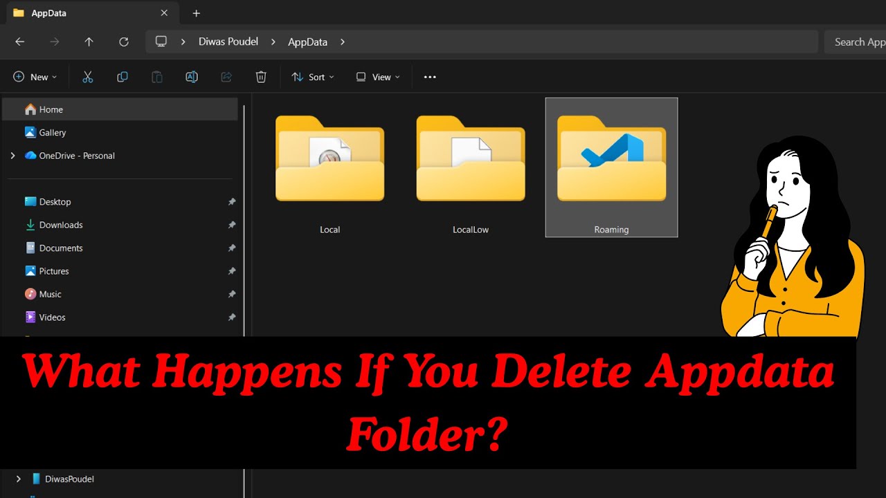 Что произойдет, если удалить папку AppData в Windows?