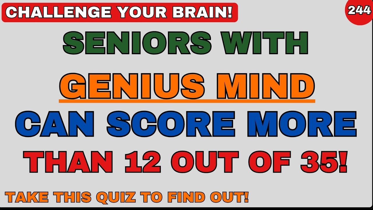 YOUR BRAIN IS AMAZINGLY SHARP IF YOU CAN SCORE ABOVE 12! | Education | GENERAL KNOWLEDGE |GKQUIZ