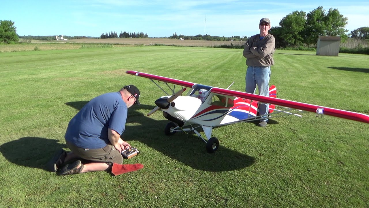 Maiden flight Hanger 9, CubCrafters Carbon Cub FX-3 100-200cc ARF, 165