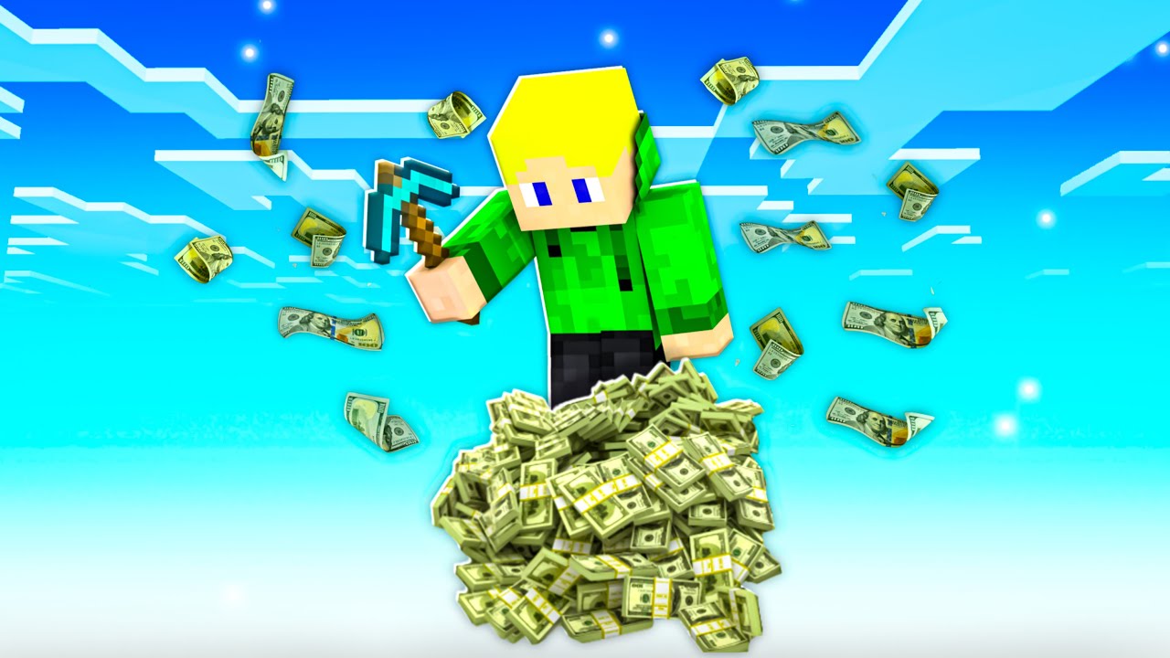 Minecraft, de az EGÉSZ VILÁG egyetlen PÉNZ BLOCKBÓL ÁLL!!