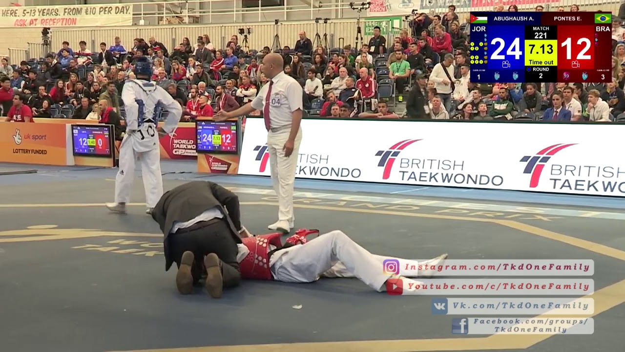 ABUGHAUSH Ahmad (JOR) vs PONTES Edival (BRA) 2018 WT GP Manchester