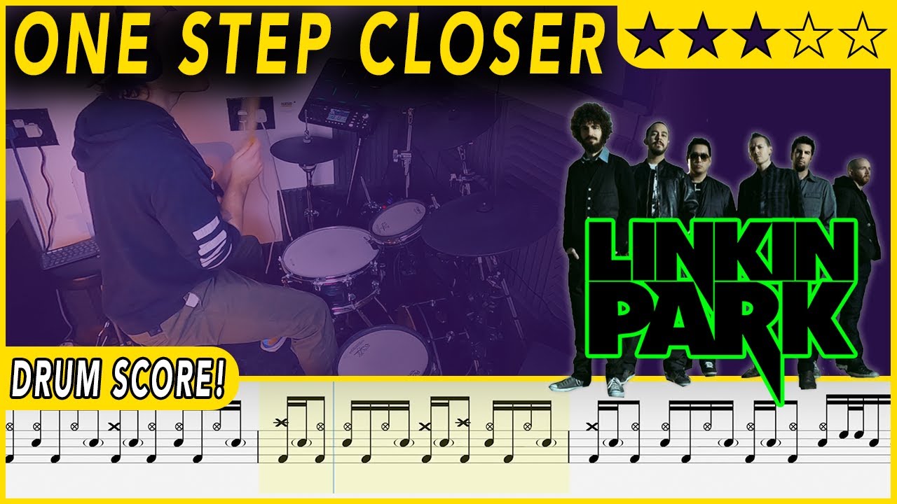 One Step Closer - Linkin Park | DRUM SCORE Sheet Music | #420 DRUMSCRIBE