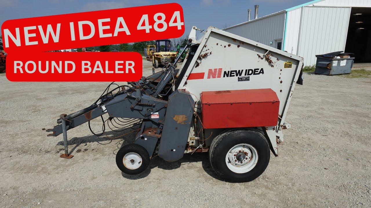 New Idea 484 Round Baler Operational Video     $1,900