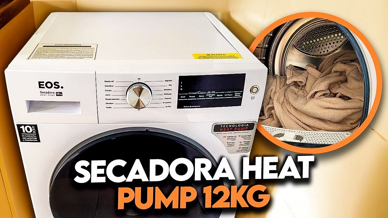 A MAIS BARATA DO BRASIL! Review + Opinião SECADORA DE ROUPAS com BOMBA DE CALOR: Heat Pump 12kg EOS