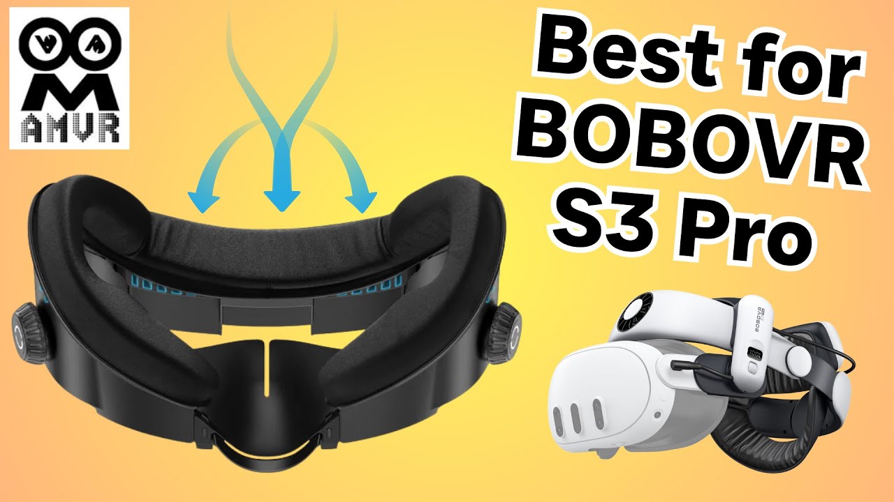 AMVR FC4A Facial Interface for Meta Quest 3 - The Best Facial Interface for Bobovr S3 Pro