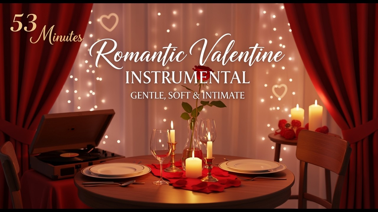 53 minutes February 14 starts| Romantic Valentine Instrumental | Gentle & Intimate #instrumental