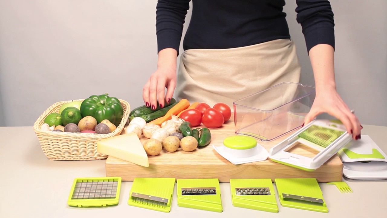 All-in-1 Chopper and Adjustable Slicer