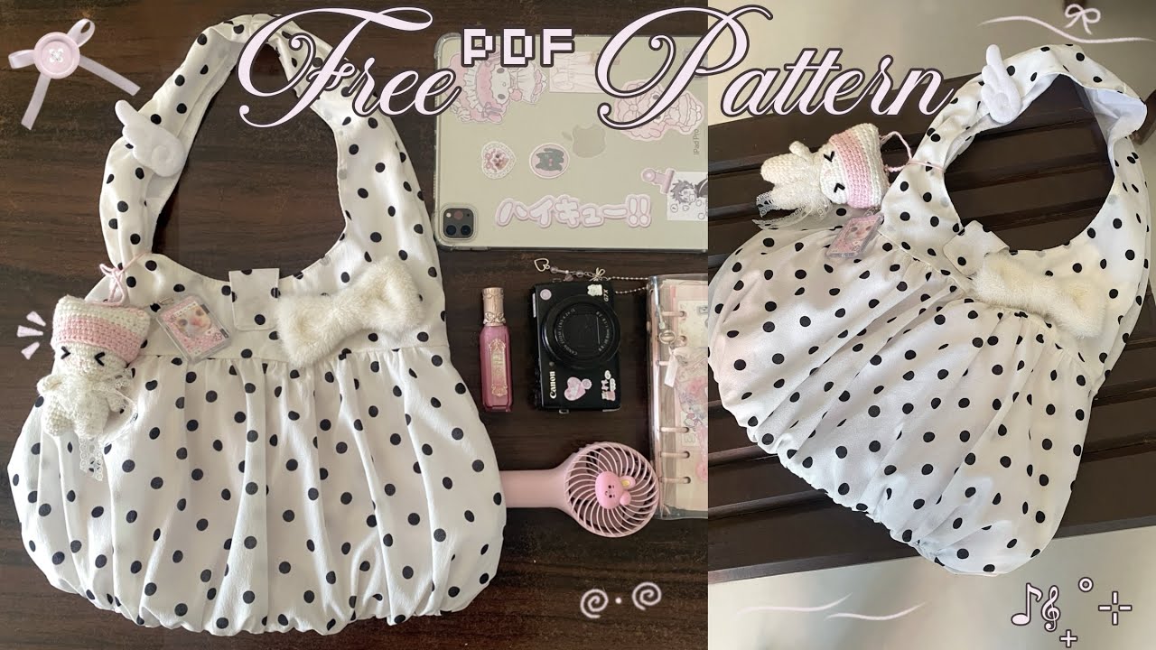 Everyday Bag Sewing Tutorial ~ free pattern˚꩜ ₊˚
