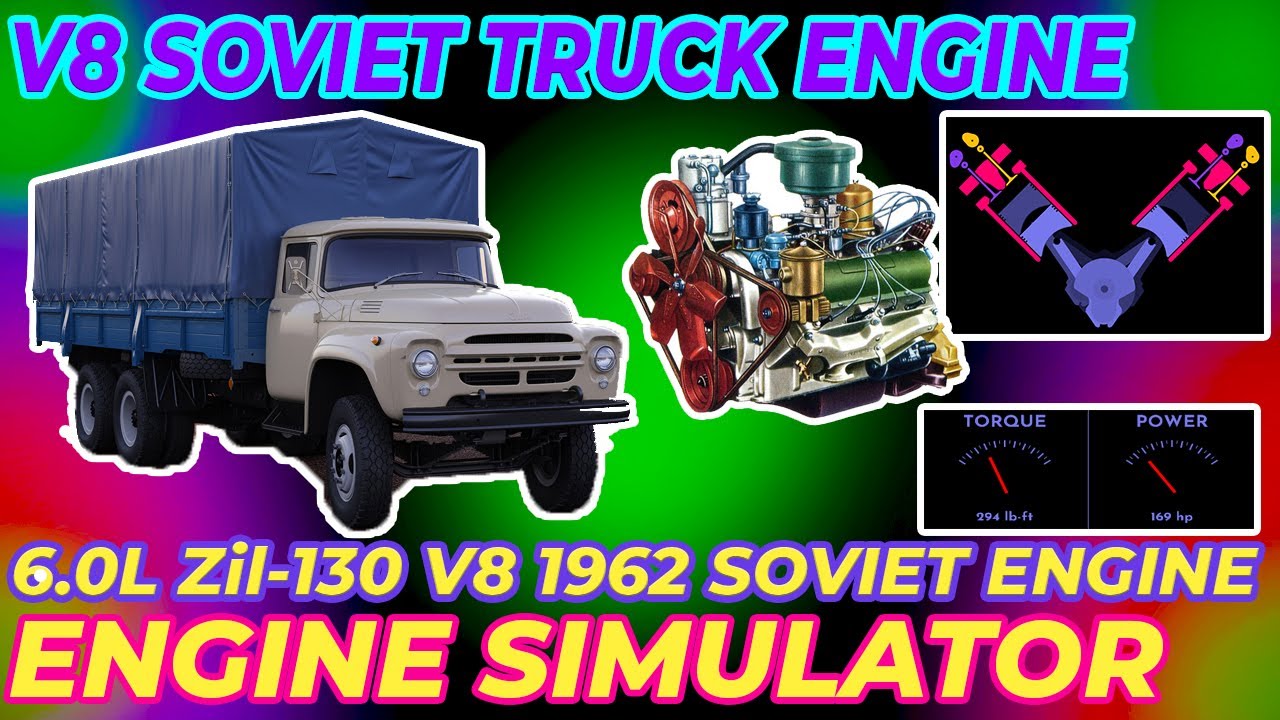 Engine Simulator | 6.0L Zil-130 V8 1962 SOVIET ENGINE