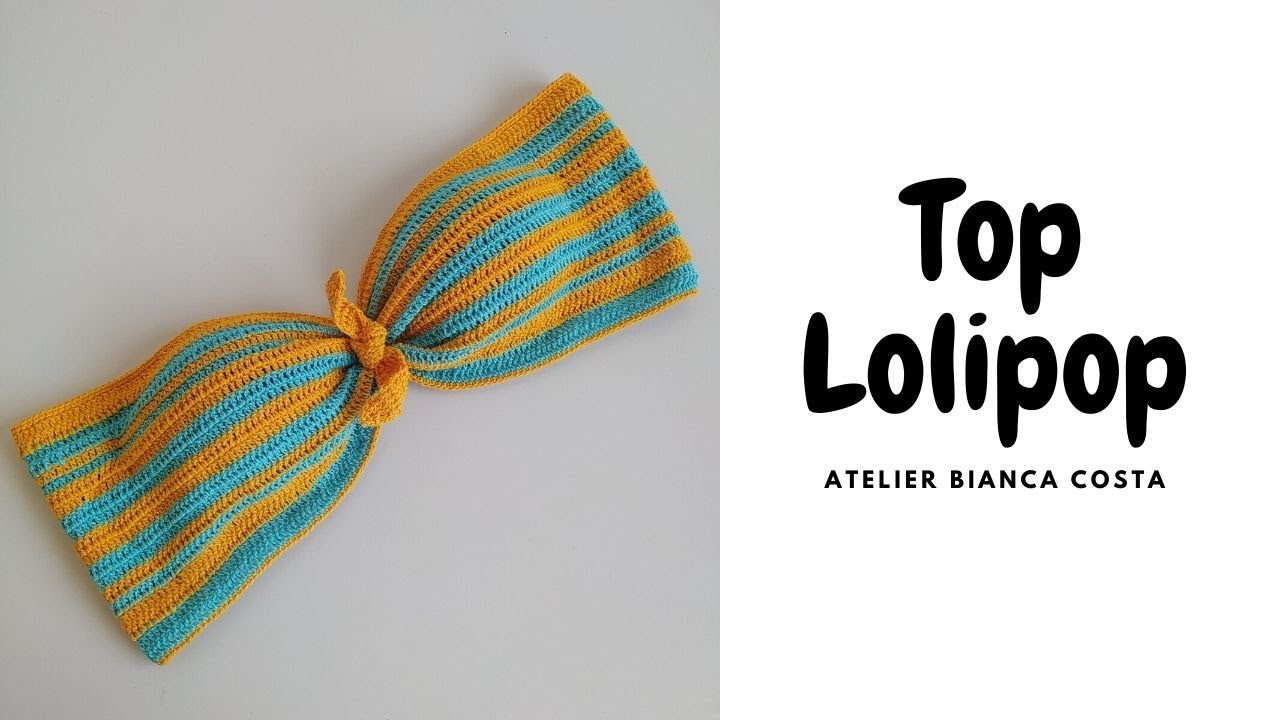 Biquíni em Crochê Lolipop - Top Tomara que Caia - Parte 1