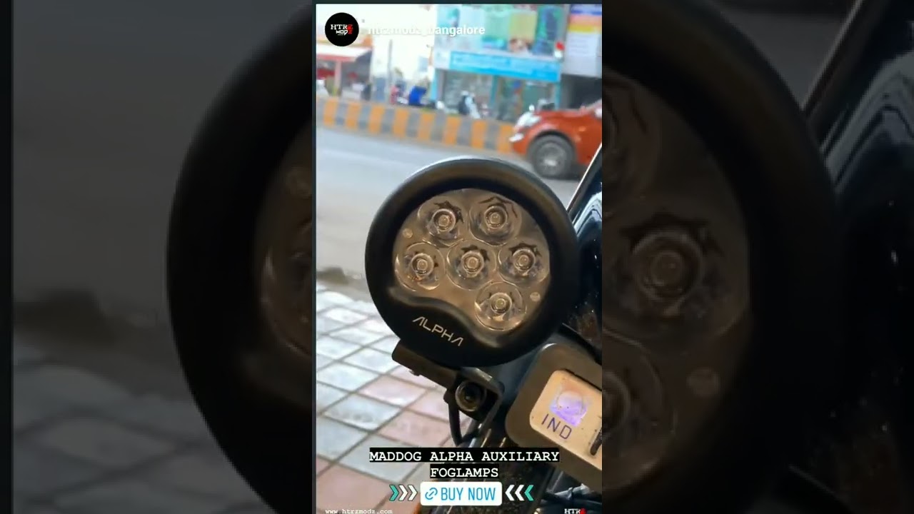 Maddog Alpha.            Performance Auxiliary Lights #harleydavidson #modified #foglights