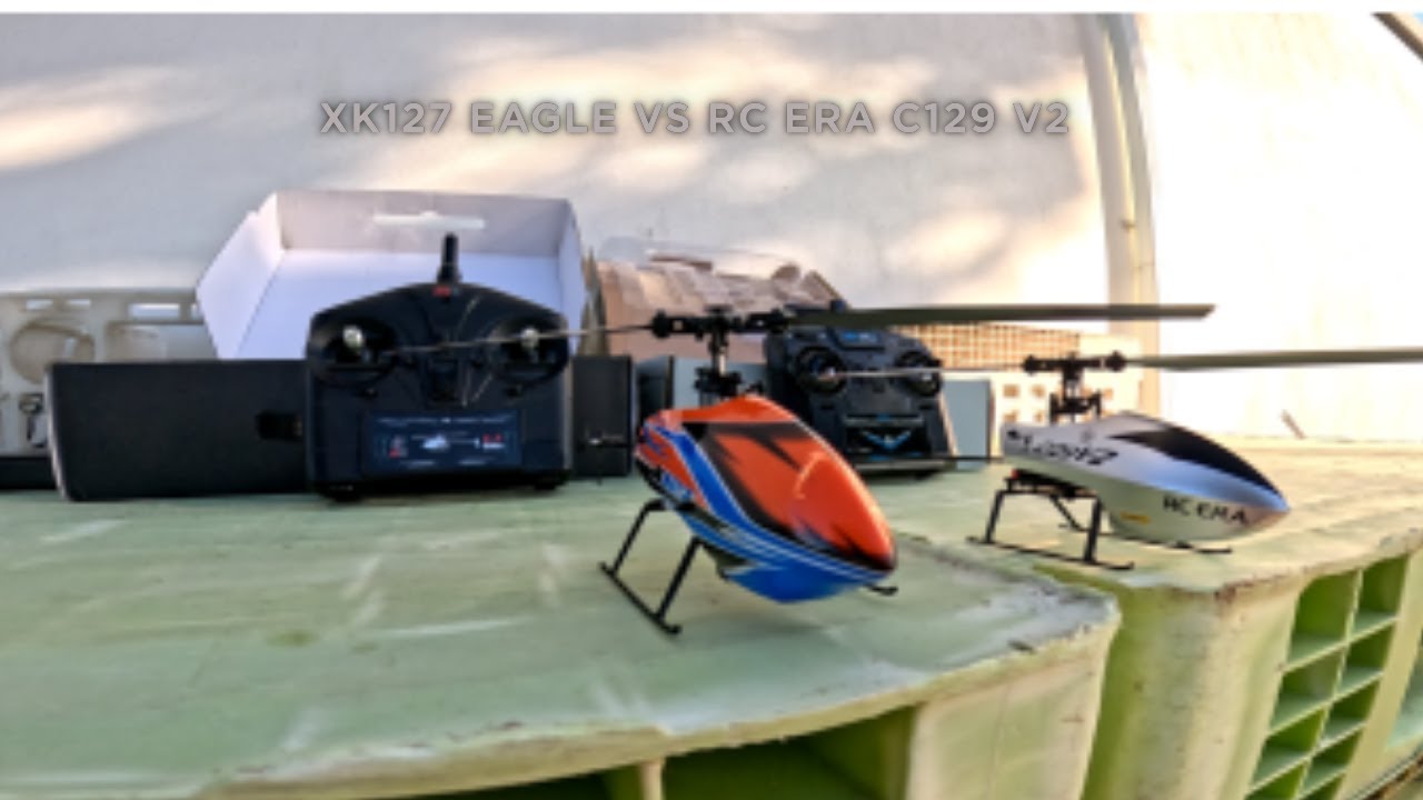 Two noobs fly RC ERA C129 V2 AND XK EAGLE K127 #rcera #wltoys #xkeagle #c129 #xk127 #rchelicopter