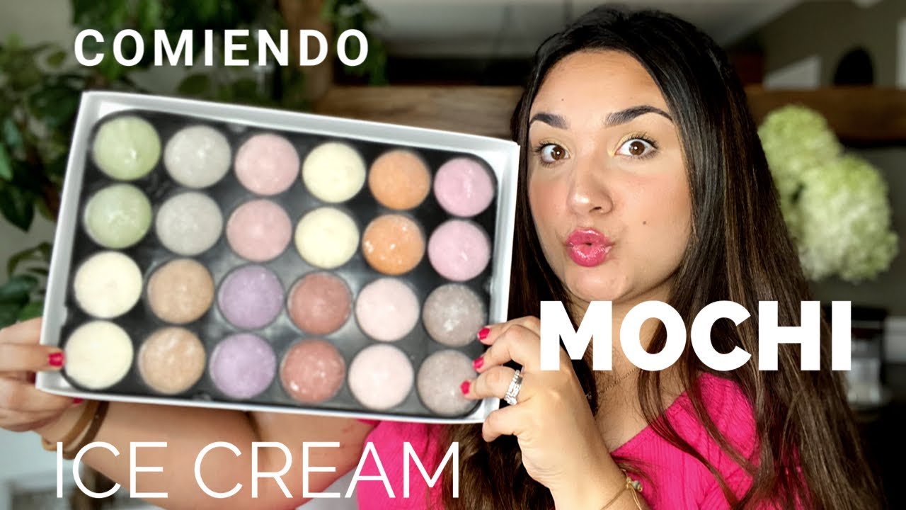 ASMR UNBOXING 📦 AND EATING MOCHI ICE CREAM