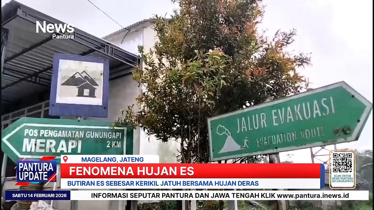 Fenomena Hujan Es di Magelang, belum ada laporan kerusakan