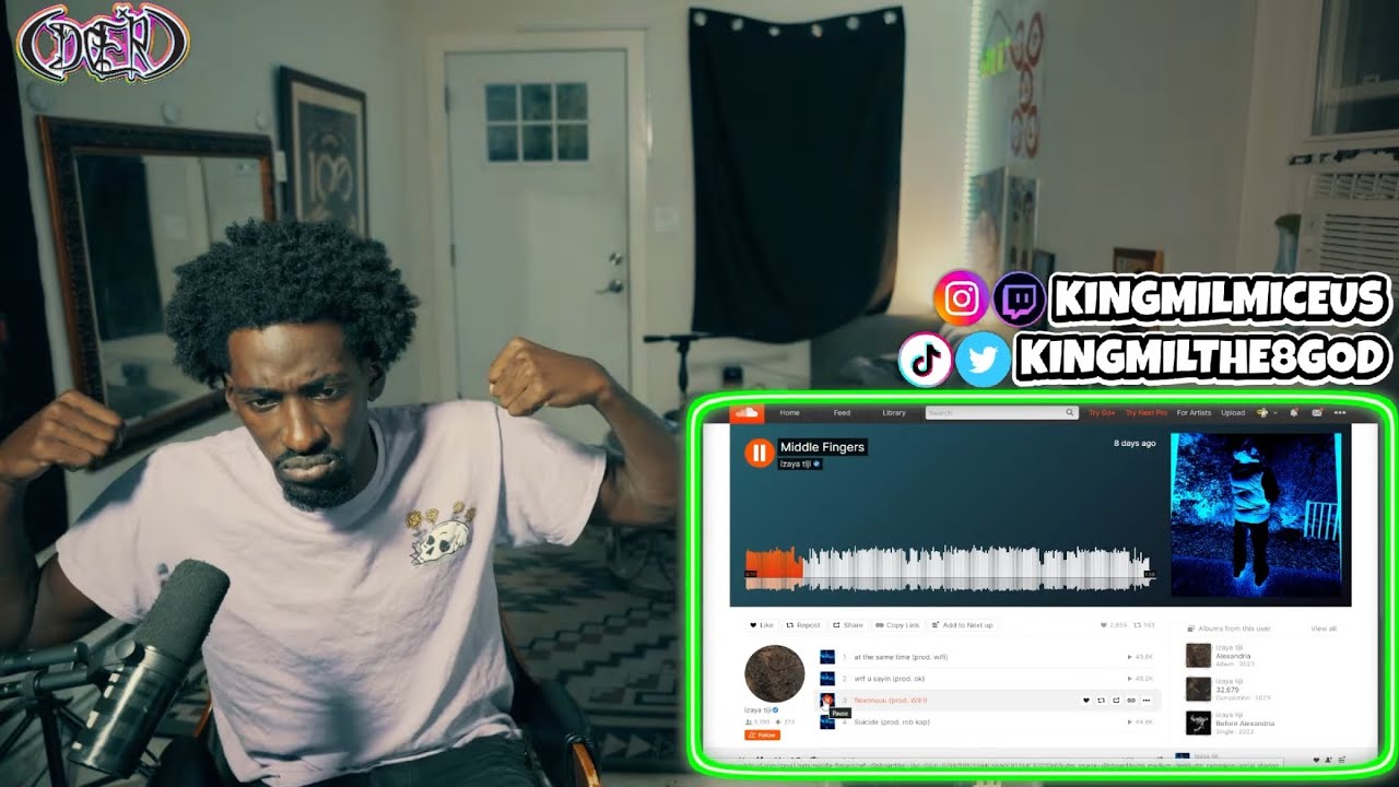 The 8 God Reacts to: izaya Tiji - Middle Fingers (EP)