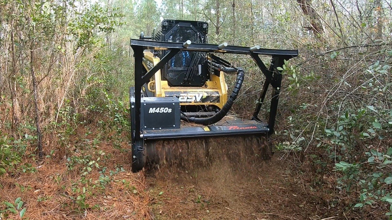 BIG MUNCHIE MULCHING AN OLD LOGGING ROAD!