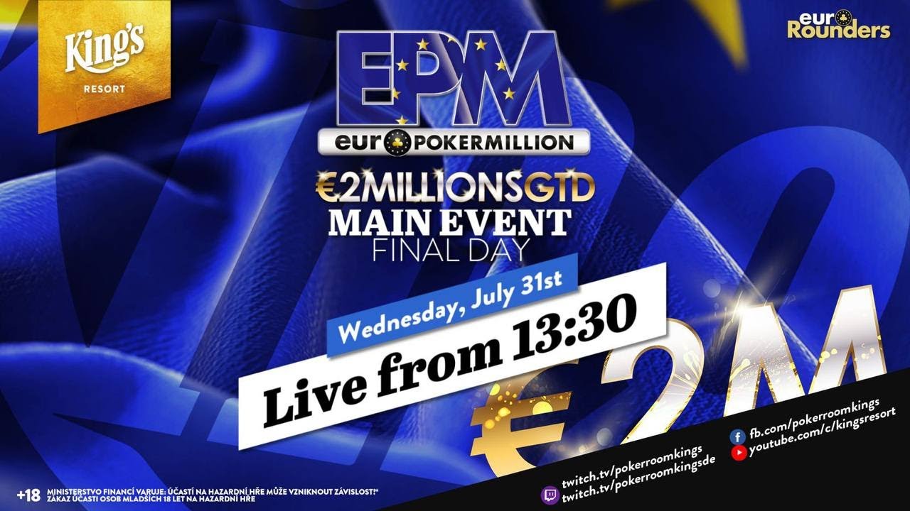 €500k for 1st!🏆 Final Table of €590 Euro Poker Million (EPM) Main Event live from King's 👑
