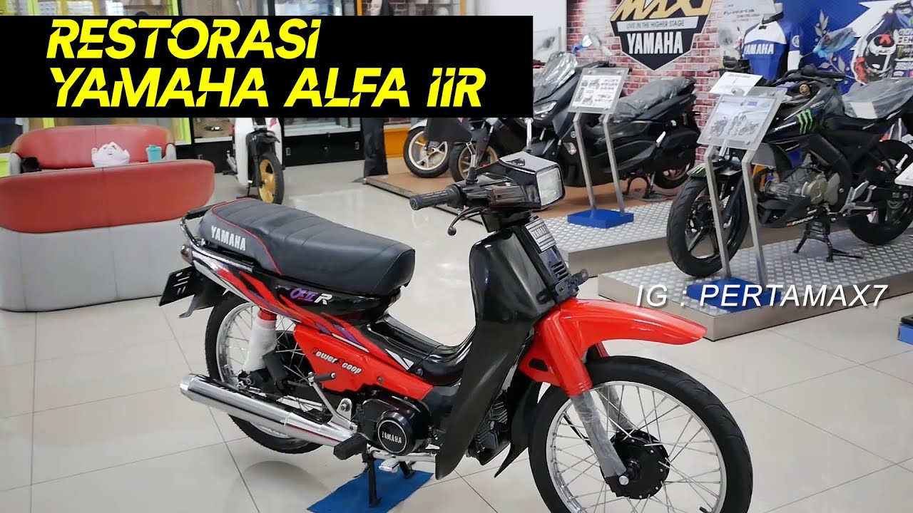 Hasil Restorasi Yamaha Alfa IIR  Habis 10 Jutaan Rupiah Young Motor Wonogiri Sukses 🔥 #yamaha #alfa
