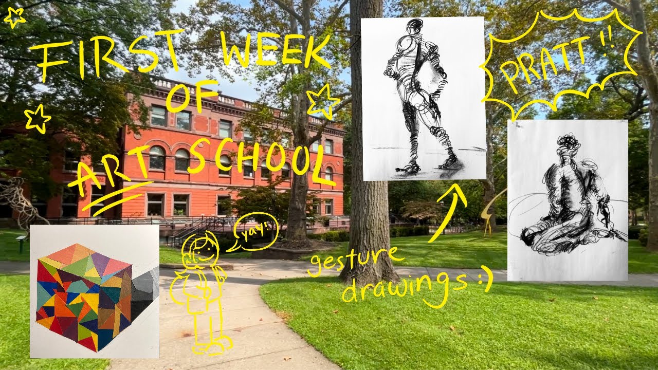first week of an art school at pratt!!