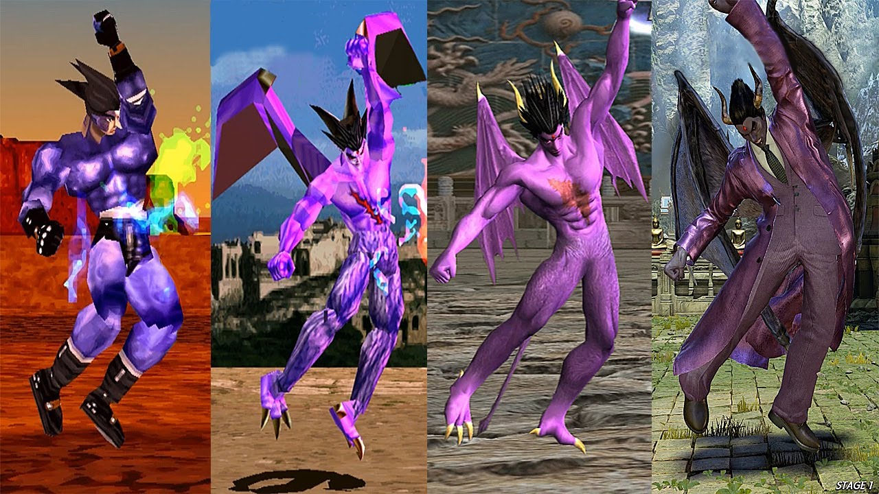 Tekken - Devil Kazuya 10 Hit Combo Evolution Gameplay (1080p 60FPS) 2022