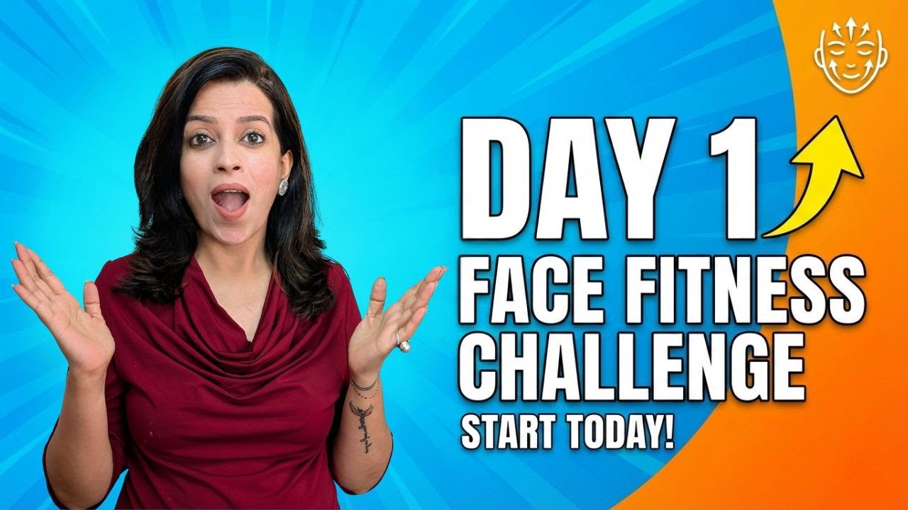 Day 1 | Face Fitness Challenge | Jywas Beauty | #faceyoga