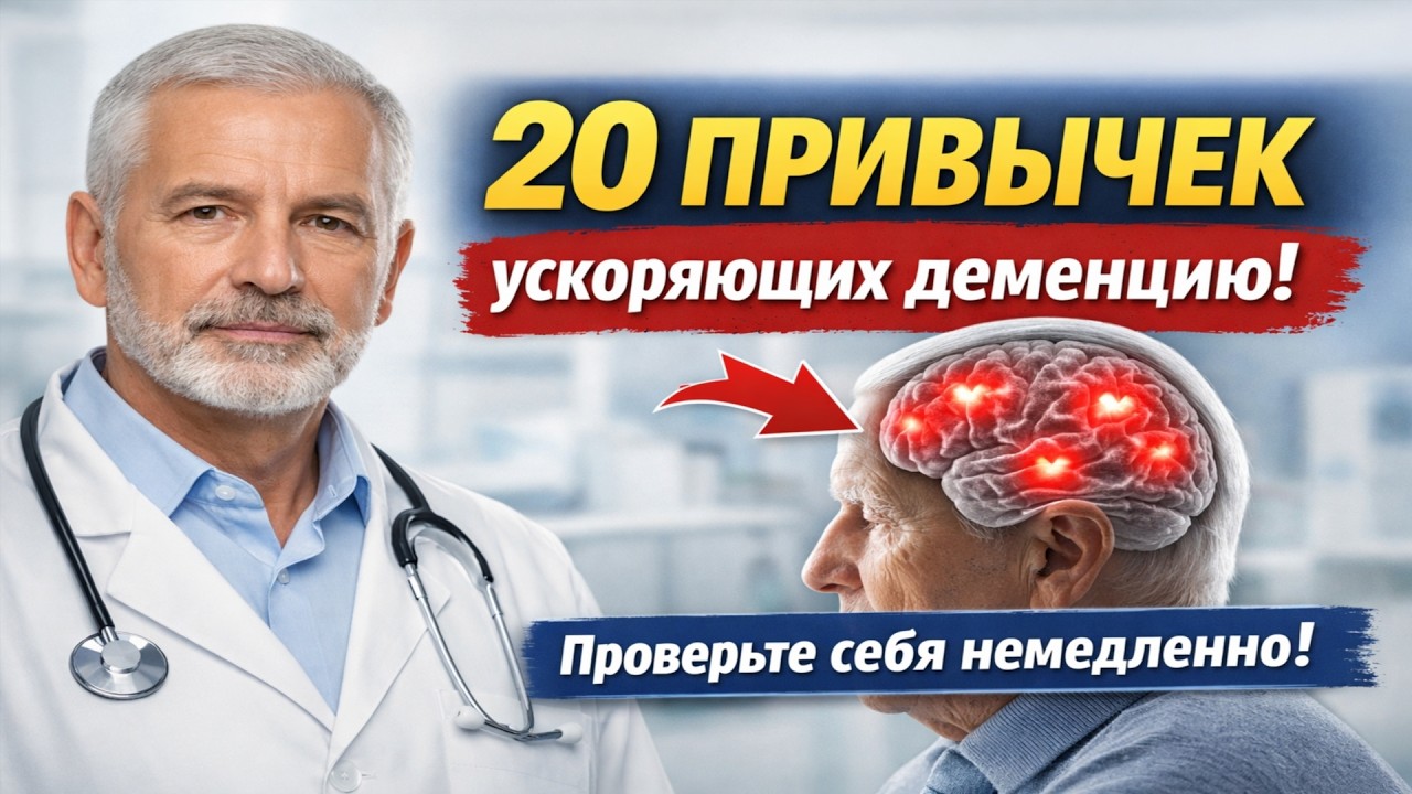 Врачи назвали 20 ПРИВЫЧЕК, ускоряющих деменцию. Проверьте себя немедленно!