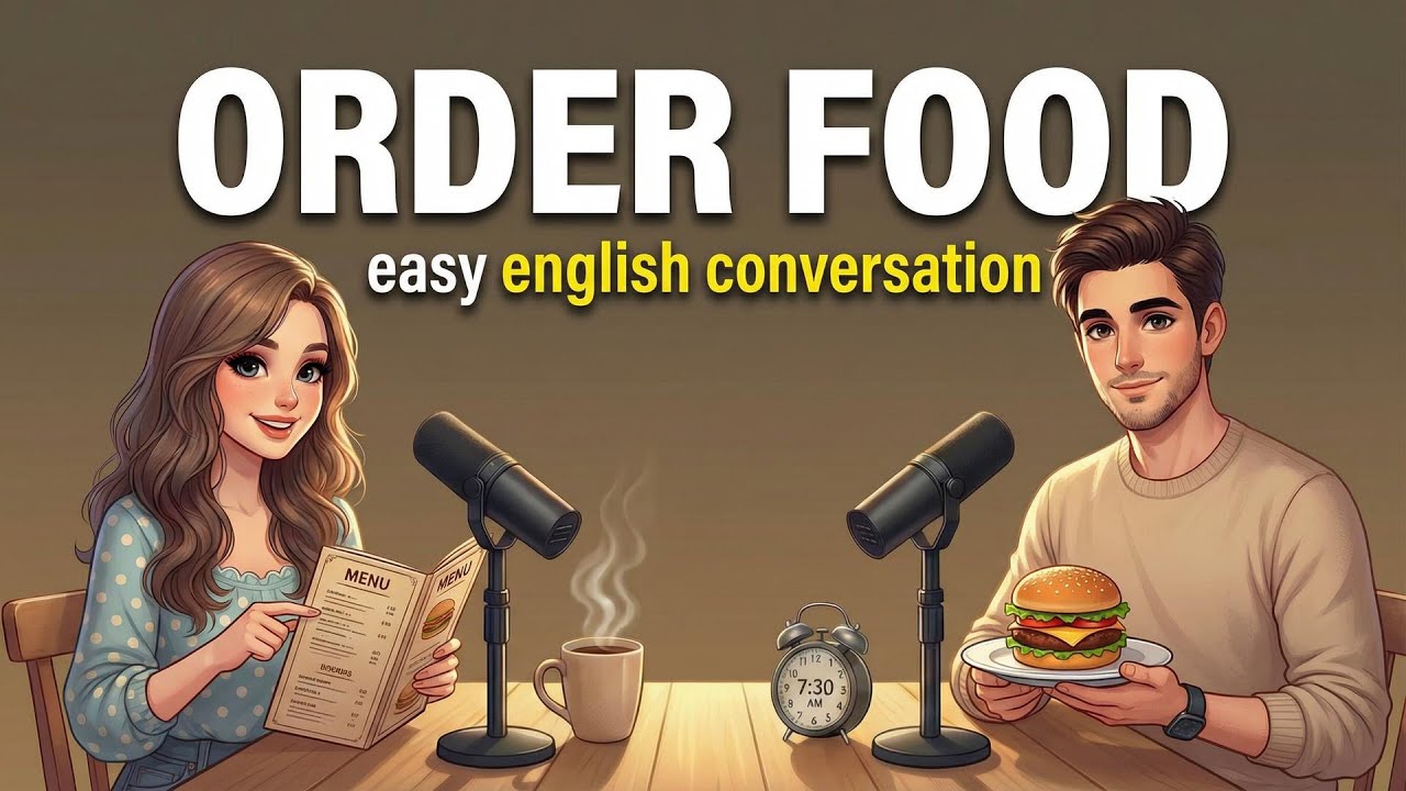Ordering Food in English for Beginners (A1 Practice)| Daily English Conversation