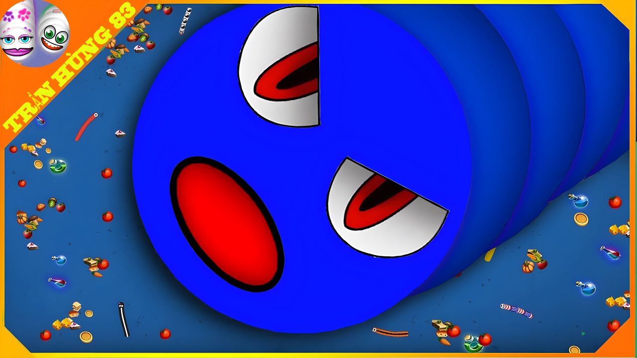 🐍WORMSZONE.IO | ГИГАНТСКАЯ ЗМЕЯ-ПОЛЗУЧОК ТОП 01 / Эпический геймплей Worms Zone! | Trần Hùng 83