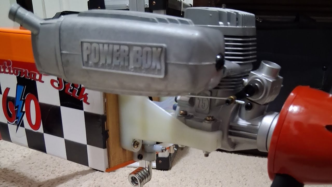February 2026 Break in Run of my OS 75 AX Birthday Present Glow Engine 