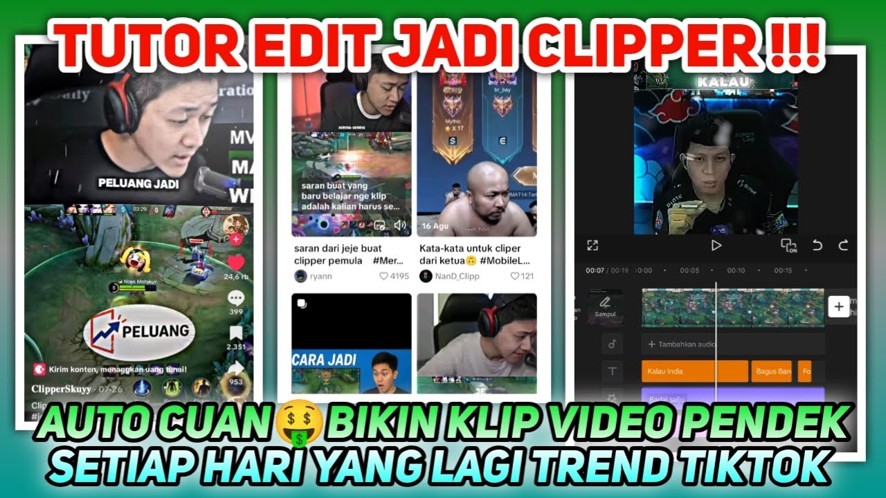 Cara Jadi Clipper Trend Tiktok !!!