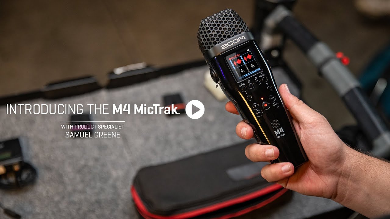 Представляем Zoom M4 MicTrak: 4-дорожечный 32-битный портативный рекордер с плавающей запятой.