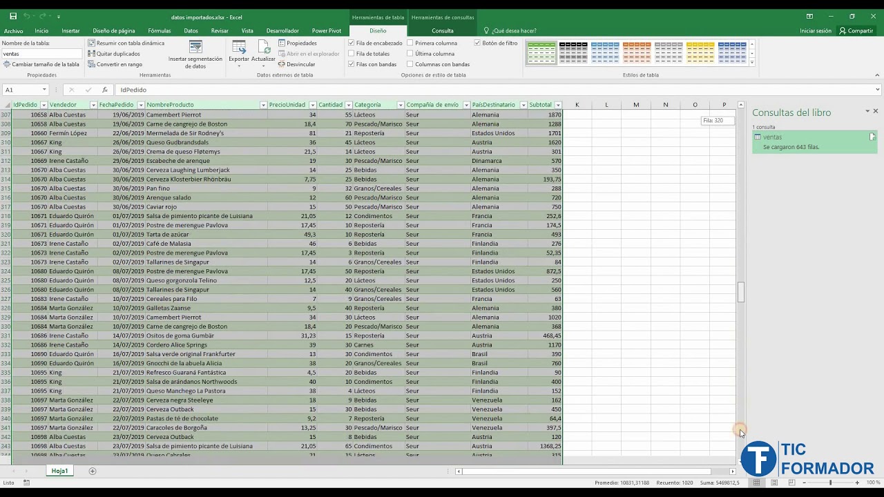 EXCEL Avanzado: Importar datos CSV con POWER QUERY