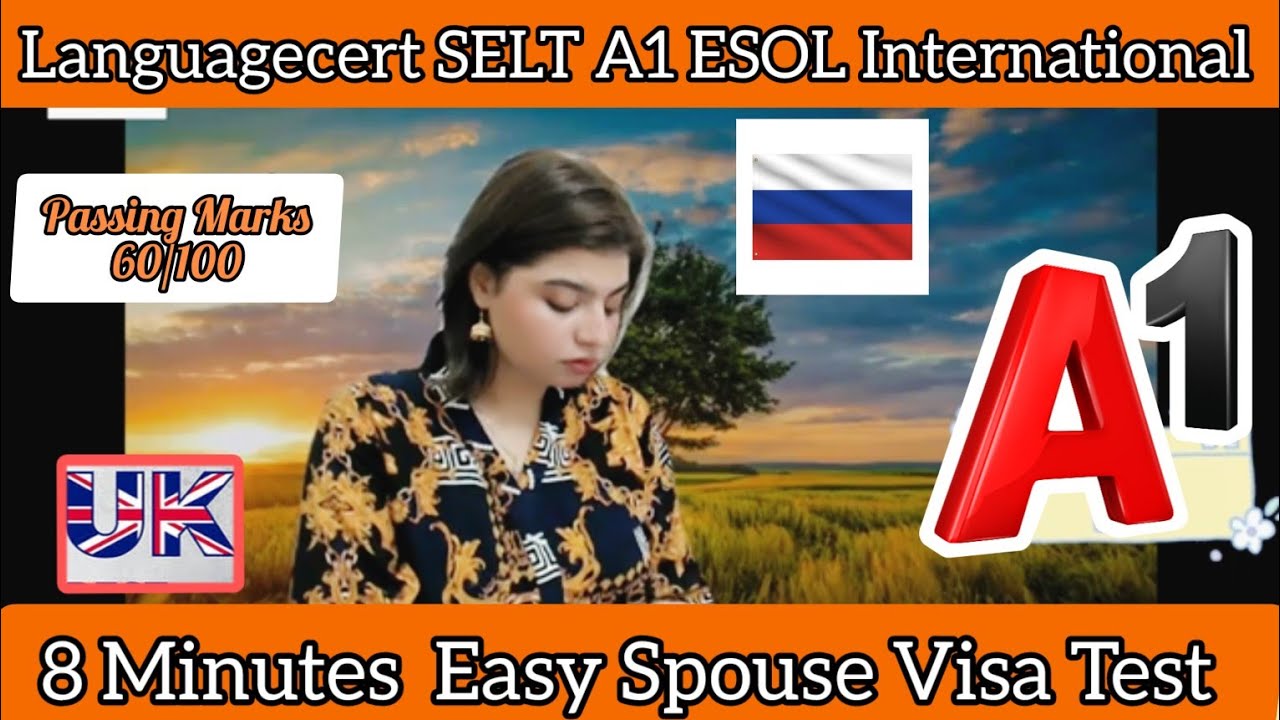 Languagecert A1 Spouse Visa Test||Speaking & Listening|| Full Mock Test||Passing Marks 60/100|8 mins