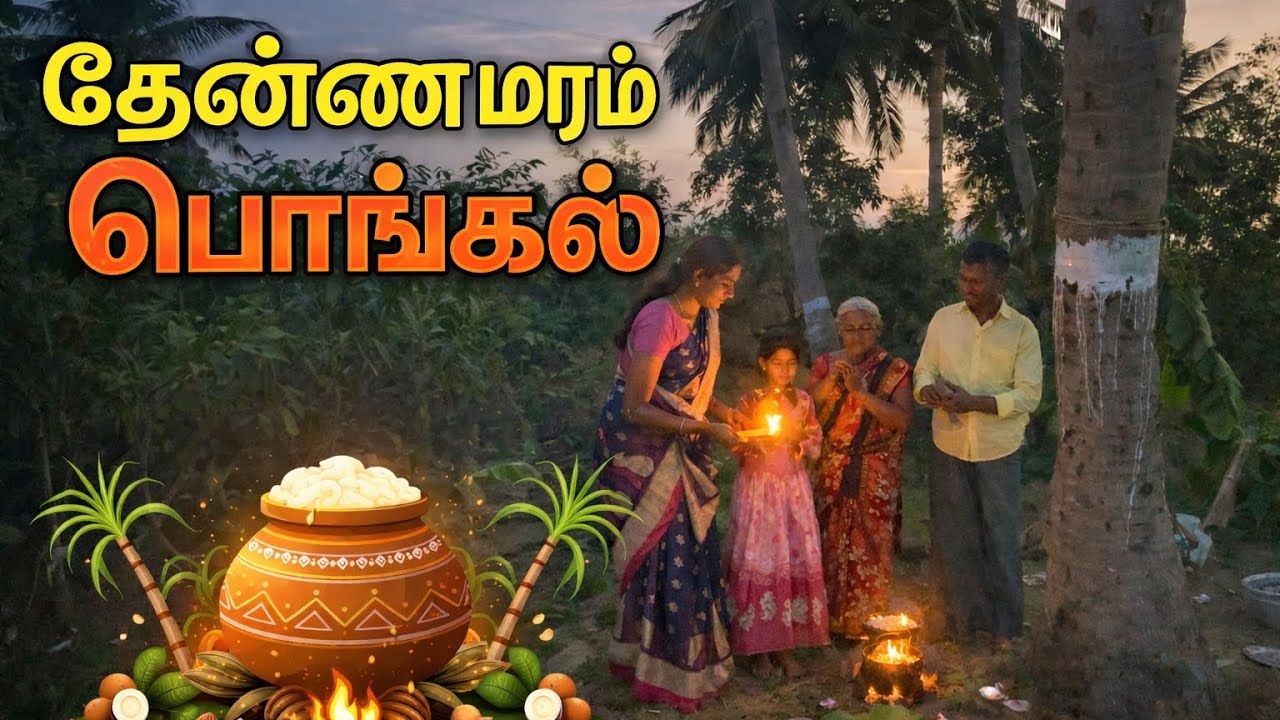 தென்னை மரம் பொங்கல் Pongal festival village vlog 