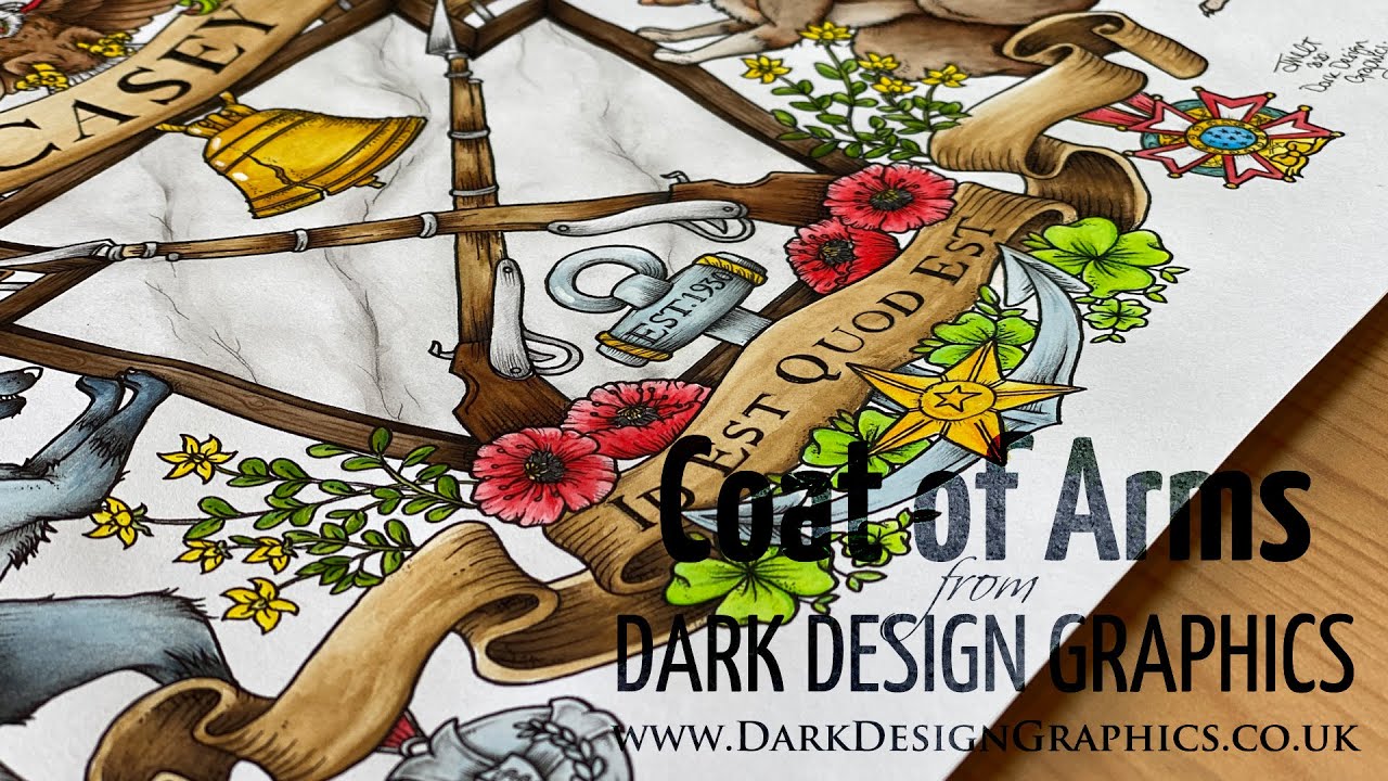 Army & Navy Personalised Coat of Arms Design