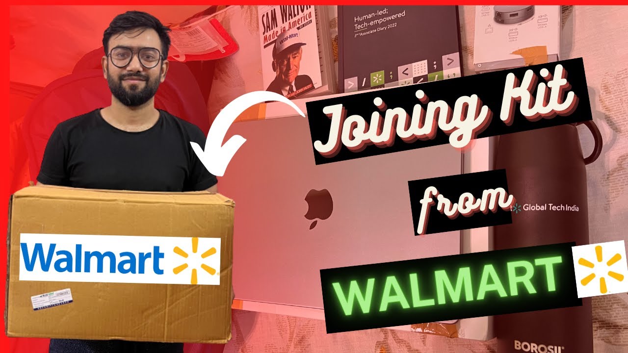 Walmart Welcome Kit | Walmart Global Tech India | Onboarding kit | Joining kit 2022 | MacBook Pro😍