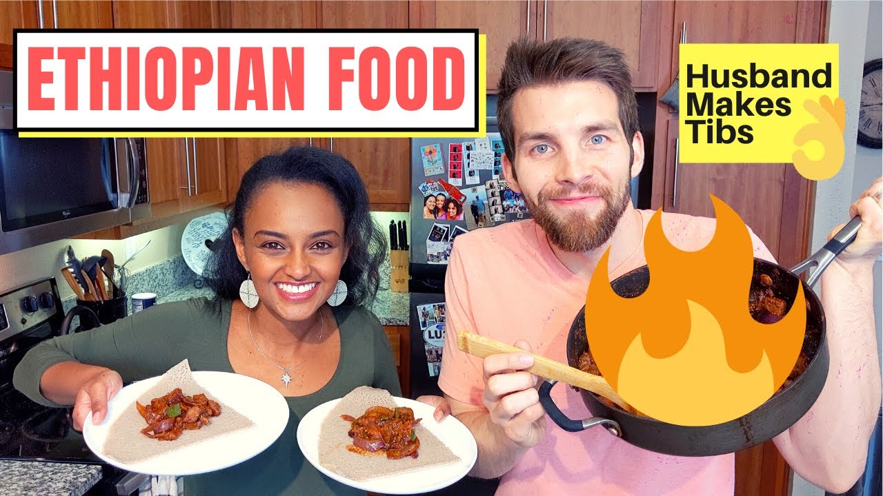 Husband Makes Ethiopian Food - Tibs (ጥብስ)