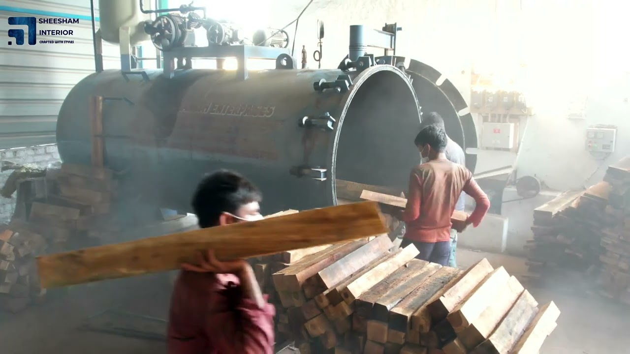 Sheesham Interior, our wood seasoning plant.