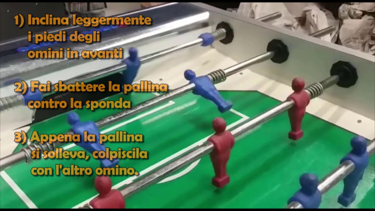 LOB, CALCETTO, PALLONETTO A BILIARDINO DALLA DIFESA - CALCIO BALILLA