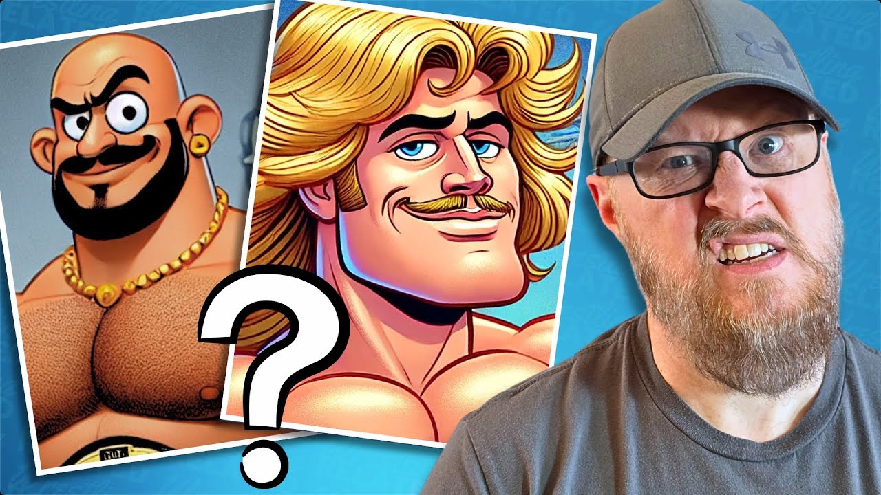 Guess The Wrestler • INTERCONTINENTAL CHAMPION by the AI Cartoon Character (Hanna-Barbera style)