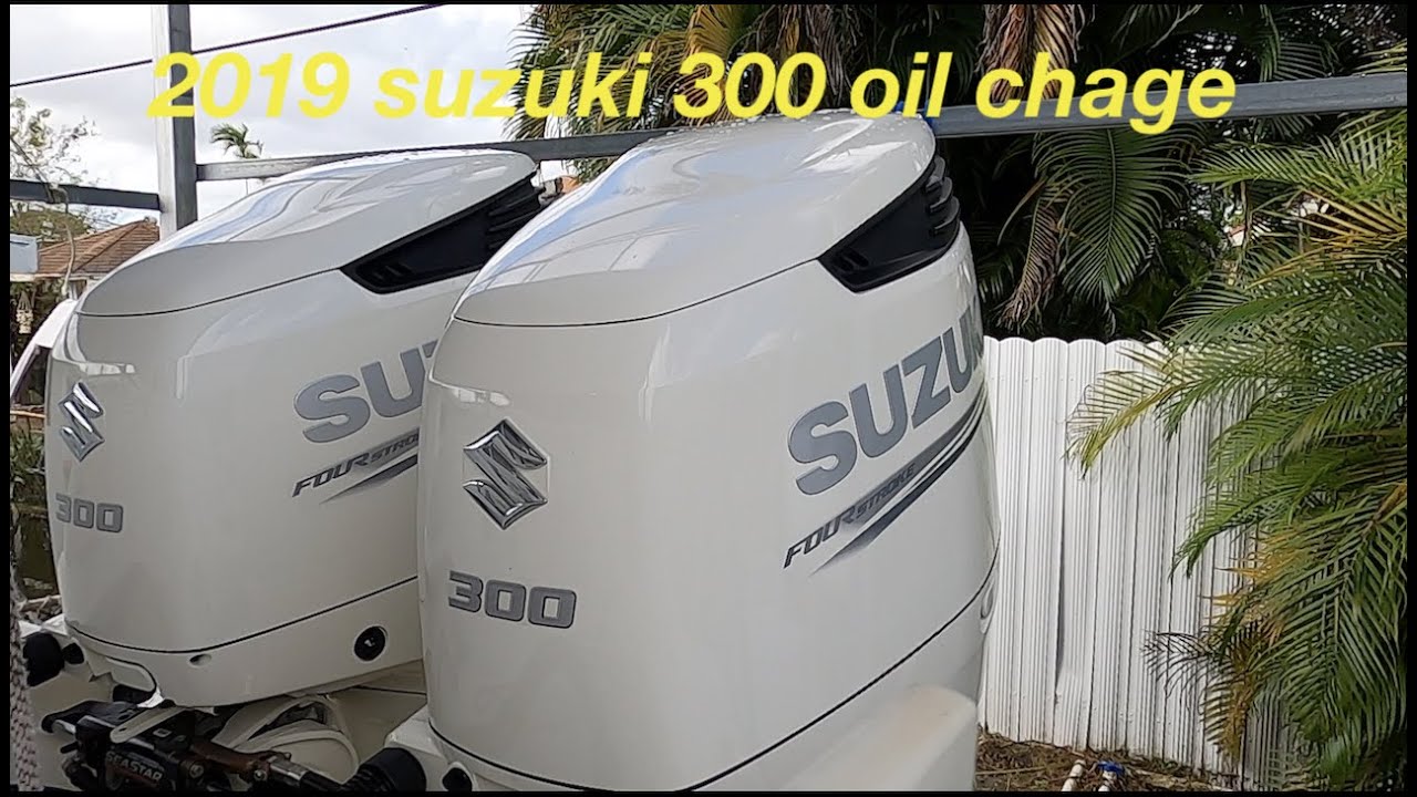 Suzuki 300 HP first 100 hours engine oil change EP-39