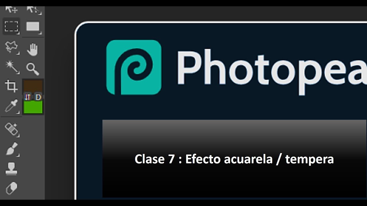 Photopea: Oleo y acuarela