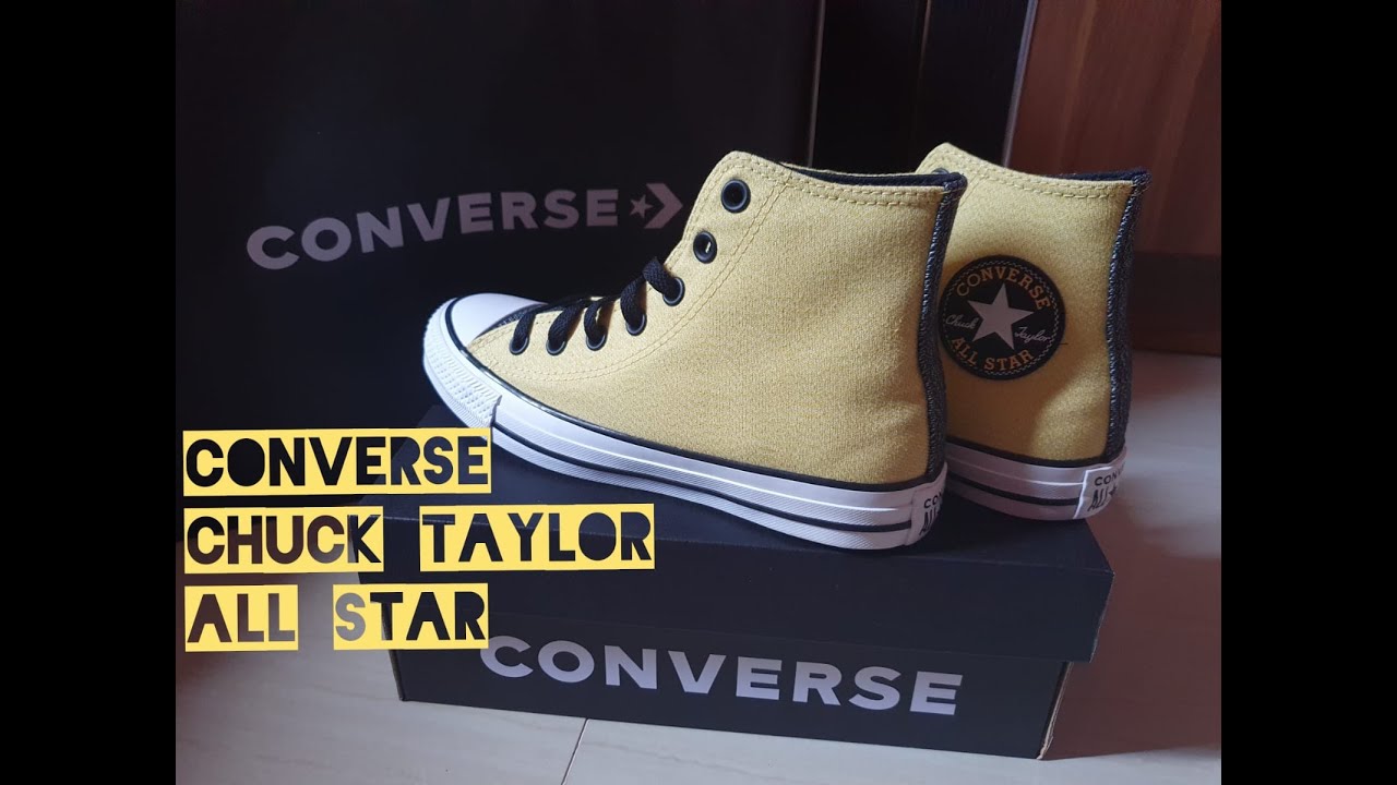 Unboxing Converse All Star - Kombinasi warna kuning dan abu-abu