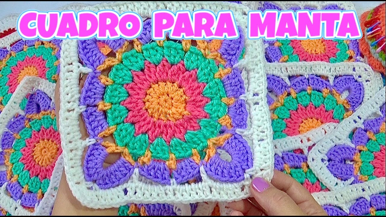 Cuadro granny para Mantas  Paso a paso