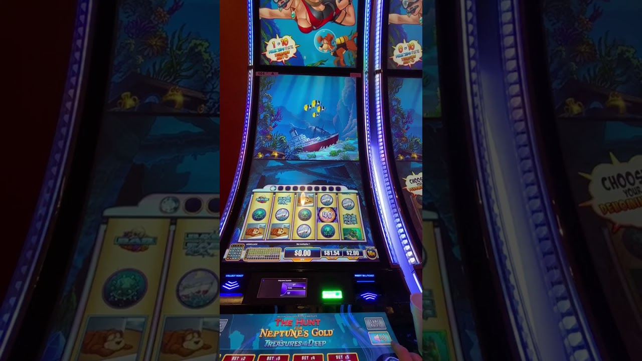 Hunt for Neptunes Gold Treasures of the deep part 2, bonus and red spins, sorry for camera issues