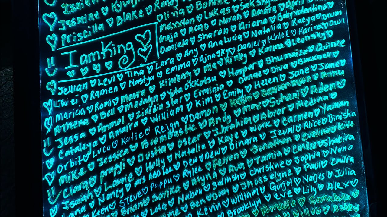 Writing Names w/Neon Lights Join the chat