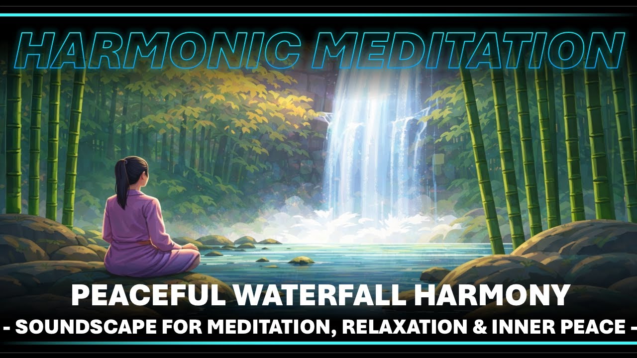 🧠 Ambient Orchestra 🎧 Peaceful Waterfall Harmony - Sounds for Meditation, Relaxation & Inner Peace